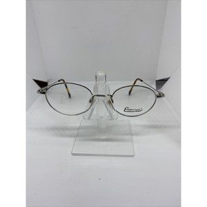 Genuine Emporium 37503 Eyeglasses Frame Metal Silver Round Unisex 48-19-140 NWOT